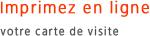 Imprimer en ligne votre carte de visite
